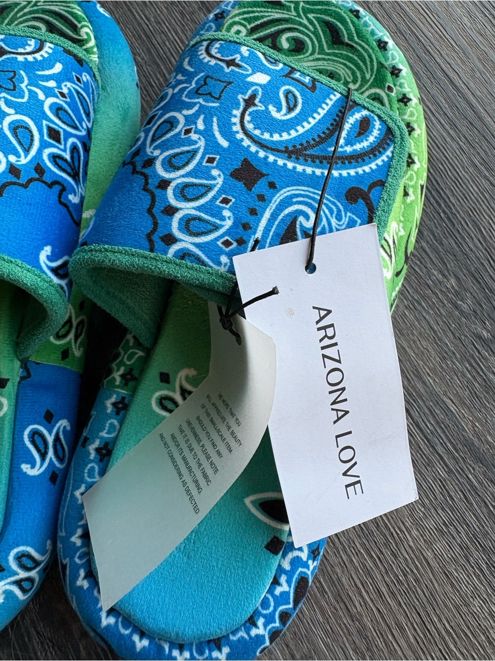 NWT Arizona Love Moly Bandanna Slide Sandals - Picture 5 of 6